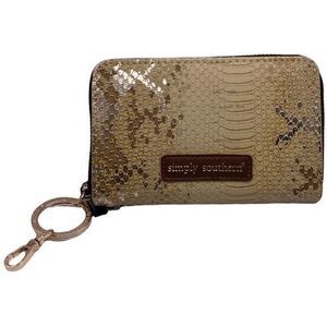 NWT Simply Southern Small Snakeskin Zip Wallet‎